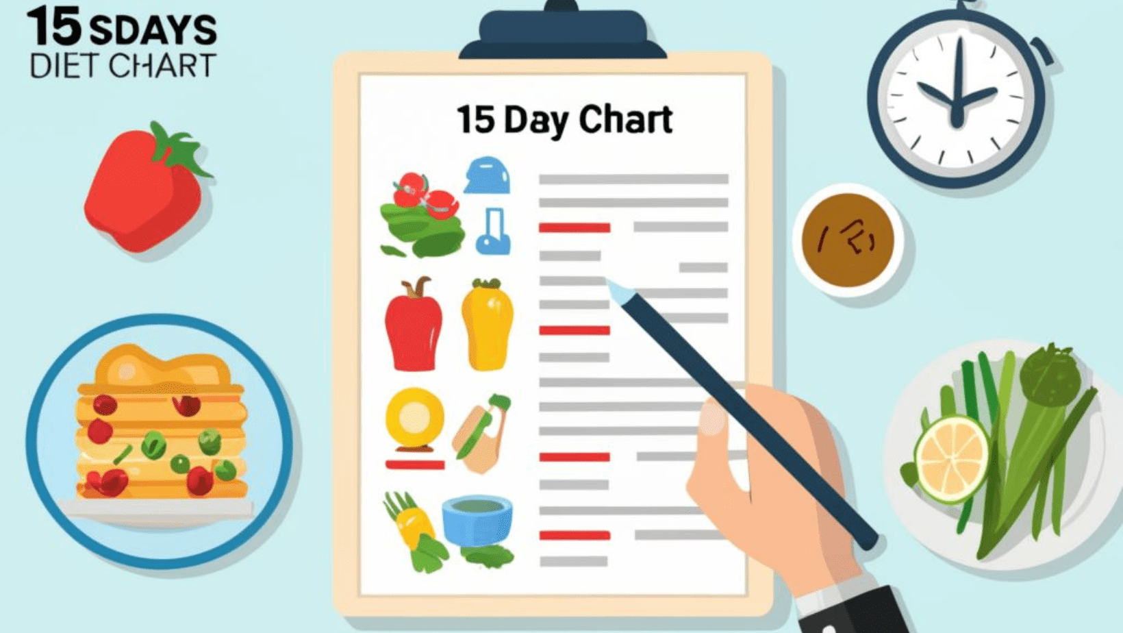 15 Days Diet Chart for weight loss